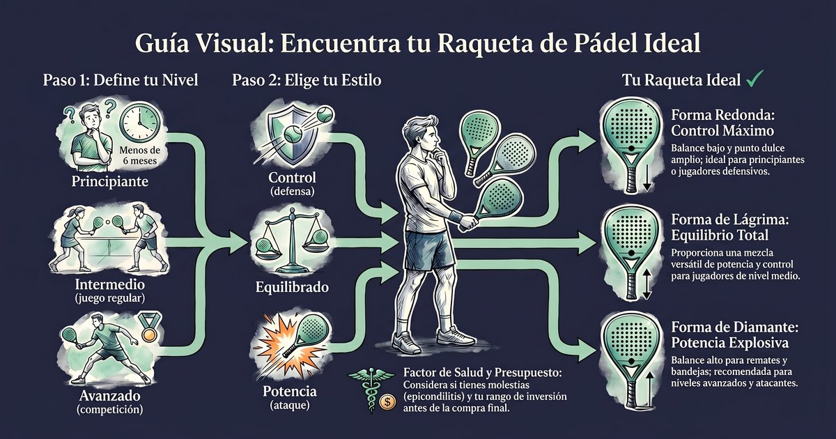 Selector de raqueta de pádel
