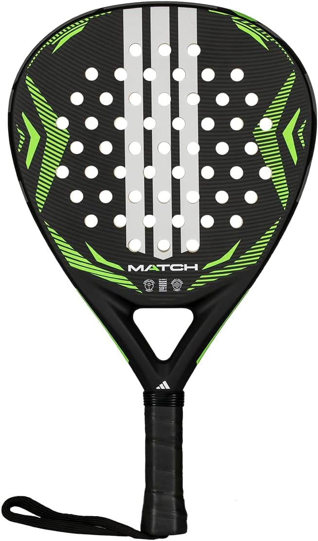 Adidas Match Black Lime 2026, raqueta de pádel para principiantes
